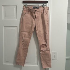 Express skinny blush jean size8